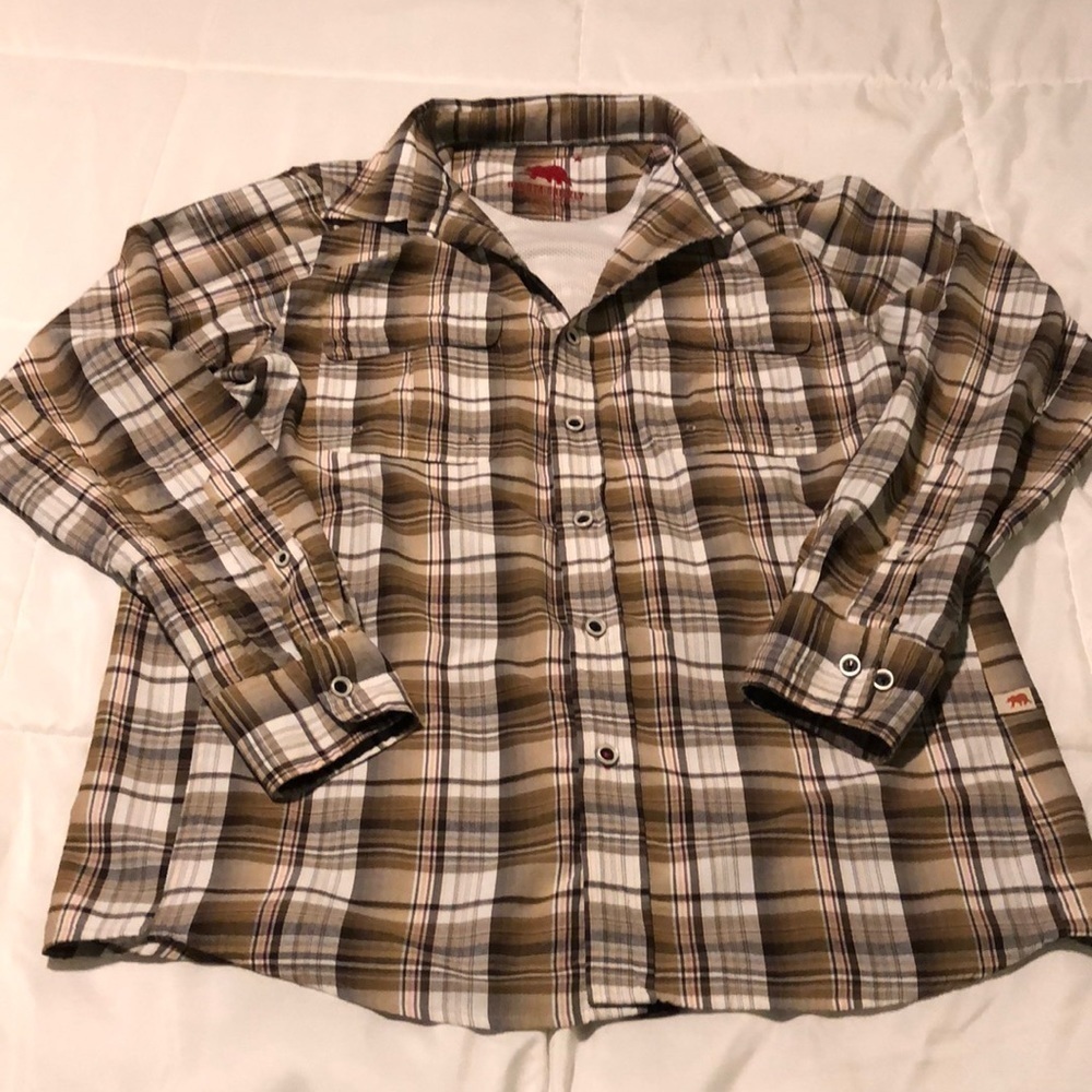 Dakota Grizzly Plaid long sleeve button down shirt